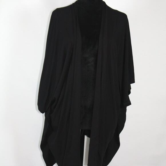 Heidi Houston Black Open Front Cardigan Size Small - Picture 2 of 8